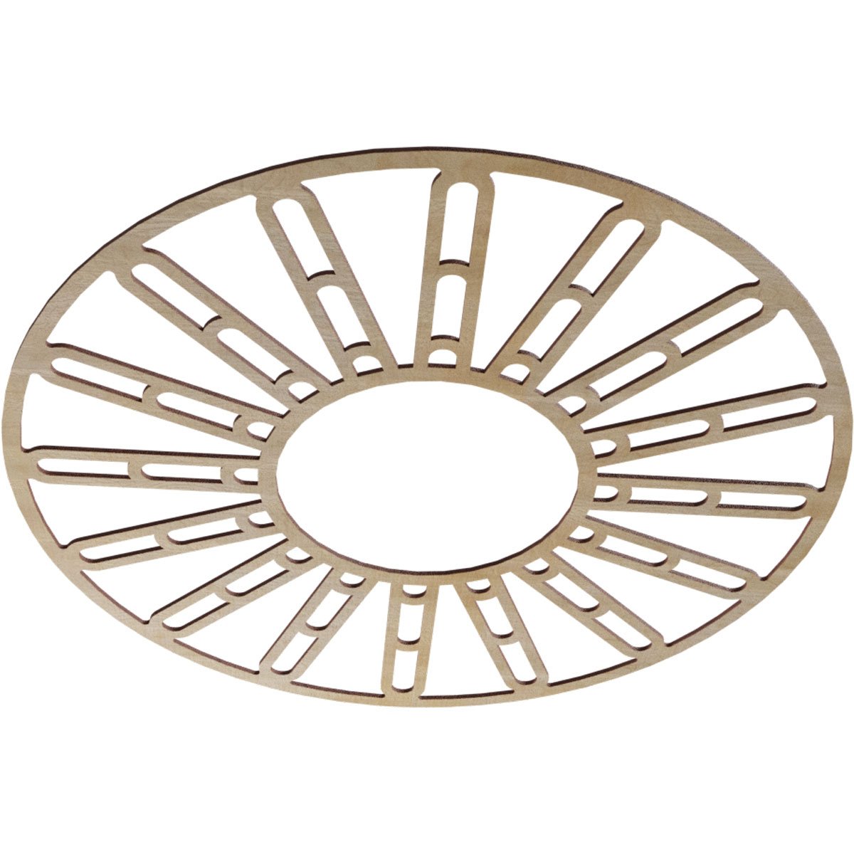 Ekena Millwork Hale Wood Fretwork Pierced Ceiling Medallion, Hickory, 38"OD x 13 3/4"ID x 1/4"T CMWP38X38X0250HHHI - alternate 4